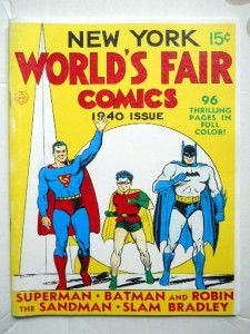 Worlds Fair Comics 1940 Superman Batman DC The Sandman Reprint 