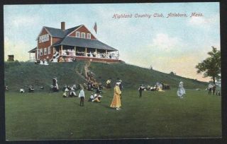 attleboro ma vintage postcard highland country club description 