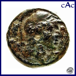 CAC Alexander II Zebina AE15 Head of Athena Tripod 129 123