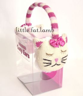 Aroma Home Knitted Cozy Ears Animal Kitty Cat Earmuffs Earwarmers w 