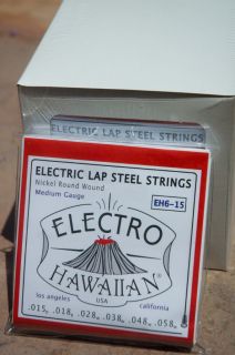 Asher Electric Hawaiian Lap Steel Strings Box of 12