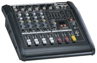 PT5 Mixer Pro Audio Mixer PA System Powered Mix Board 6 Channel EQ 