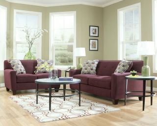 Ashley Furniture Danielle Eggplant Purple Set Sofa Loveseat 18800 35 