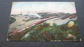Ashtabula Harbor Railyard and Superior Docks 1909