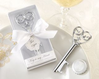 Kate Aspen Wedding Simply Elegant 24 Key to My Heart Bottle Openers 