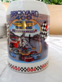 Anheuser Busch Bud August 5 1995 Brickyard 400 Stein Mug 2 