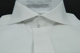Mens Assante White Cutaway Collar Diamond Frcuff Shirt