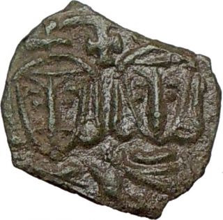 CONSTANTINE V Leo III & IV 751AD Syracuse Authentic Ancient Rare 