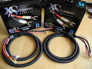 Pair of PS Audio XStream Statement Bi Wire 3m Speaker Cables Banana 