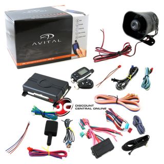 AVITAL 5303L CAR ALARM WITH REMOTE START AND KEYLESS ENTRY SYSTEM