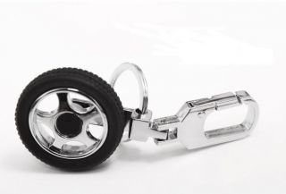   Rotation Tire Car Auto LOGO Wheels Keyrings /KeyFob Alloy HOT Gift