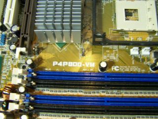 Asus P4P800 VM P4 Socket 478 Pentium 4 MATX Motherboard Intel 865G AGP 