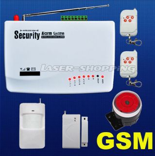   PIR GSM Home Security Burglar Alarm System Auto Dialer Call SMS