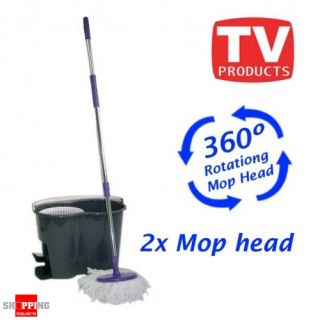 360 Degree Spinning MOP Make Mopping Go Easy Rotation Spin Dry