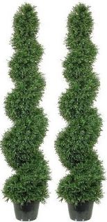 Artificial Topiary Outdoor Rosemary Tree 5 Spiral Bush Plant Pool 