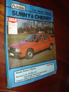 Autodata Nissan Datsun Sunny Cherry from 1982 Car repair manual
