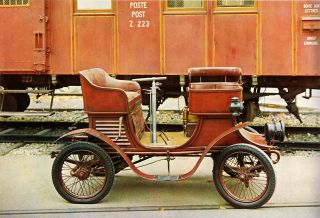   Antique 1902 Automobile Berna Ideal Car Automotive Engineering Train
