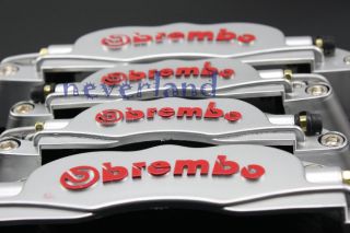 Front Rear Auto Universal Disc Brake Caliper Covers Brembo Look 3D 