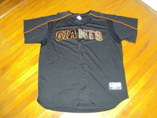 MAJESTIC AUTHENTIC COLLECTION MLB SAN FRANSISCO GIANTS BLACK JERSEY 