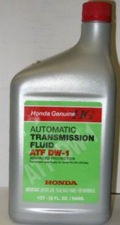 Genuine Honda Acura Auto Transmission Fluid ATF DW1 New