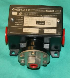 Ashcroft B424B XFSJK Pressure Differential Switch New