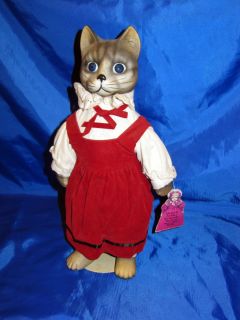  Musical Porcelain Cat Doll by Victoria Ashleigh New with Tag