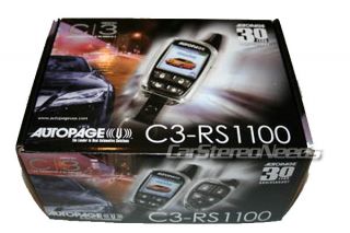 Autopage C3 RS1100 OLED Car Alarm Remote Start RS 1100