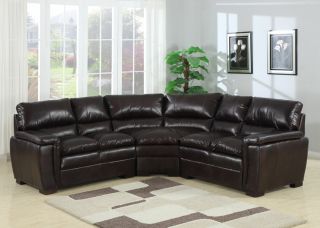 pc modern sectional leather sofa set # ac avalon