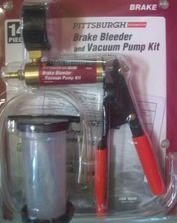 New Pittsburgh Automotive Brake Bleeder Vacuum Pump Kit Item 69328 