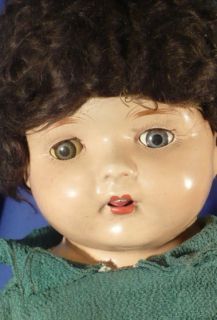   Vintage COMPOSITION MAMA DOLL 1920s 30s Open Mouth Averill? A CHARMER