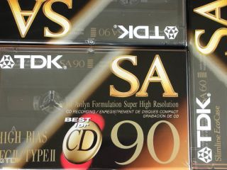 10 TDK SA 100 Best Hi Bias Cassette Audio Tapes New