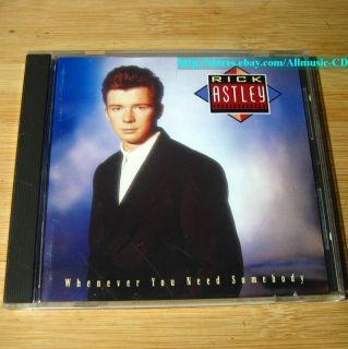 Rick Astley Whenever You Need Somebody 1988 Japan CD R32P 1139 3200yen 