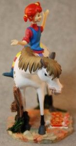   ALEXANDER PIPPI LONGSTOCKING ON HORSE FIGURINE   MIB   ASTRID LINDGREN