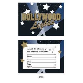 Awards Night Theme Party Hollywood Invitation Cards