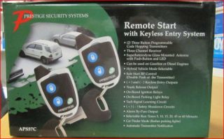 Audiovox Prestige APS57C Remote Start Keyless Entry Security System 2 