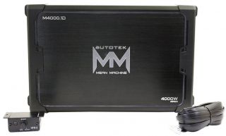 Autotek M4000 1D M4000 1 Class D Mono Amplifier Car Amp M40001 4000W 