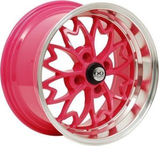 Axis OG Sakura 15x8 4x100 25 Offset Pink Honda Acura Wheels Rims