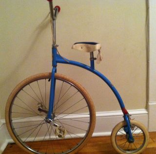 40 YEAR OLD AURELIA KIDS RIDEABLE PENNY FARTHING HIGH WHEEL BICYCLE X 