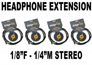 Elite Core Stage Mix 10 Headphone Extension Cables with 1/8female 