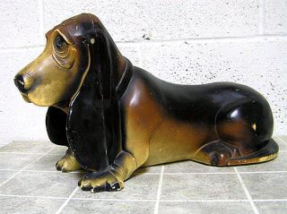   Flying A Service Station Mascot Basset Hound Axelrod Coin Bank