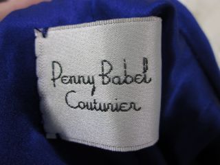 Penny Babel Couturier Blue Tank Sleeveless Blouse Sz L