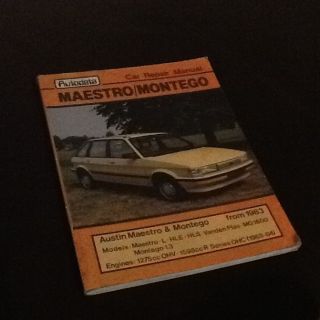 Autodata 290 Car Repair Manual Austin Maestro and Montego from 1983 