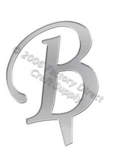 item vl3b letter b mirror monogram cake topper mirror cake toppers are 