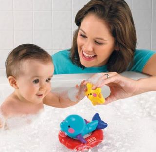 New Fisher Price Tubtime Friends Dolphin Baby Bath Toys