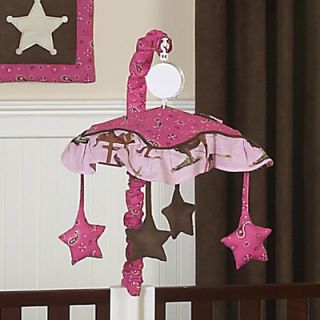 JoJo Cowgirl Musical Mobile Western Horse Baby Bedding
