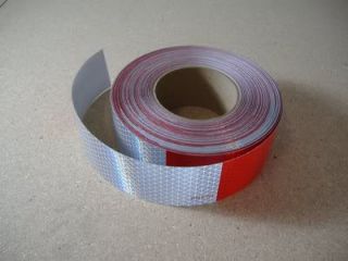 10 Feet Commerical Truck Red White Reflective Tape