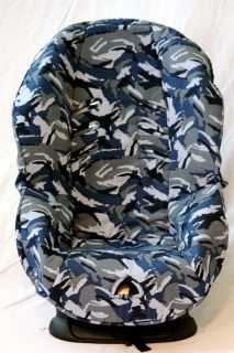 Baby Car Seat Cover Fits Britax Roundabout Blue Black Camo Soft Extra 