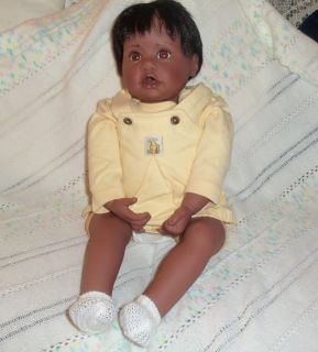 Dark Skin Gotz 21 inch Big Baby Girl Doll Giinn Numbered 492 Looks 