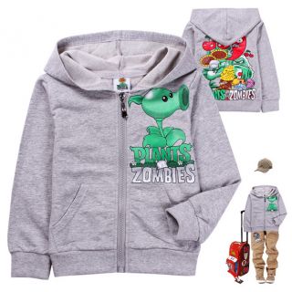 2012 New Baby Boys Girls Plants vs Zombies Hoodies Sweatshirts 2 8 
