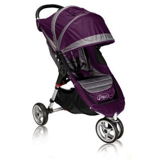 Baby Jogger 2011 City Mini Single Stroller Purple Grey